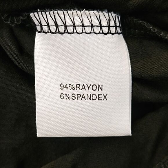 AmélieBoutik Women Slim Fit Chest Pocket Shirt V Neck Short Sleeve Basic Top L - Picture 9 of 10